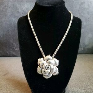 Brighton Flower Rose pendant POPCORN CHAIN
